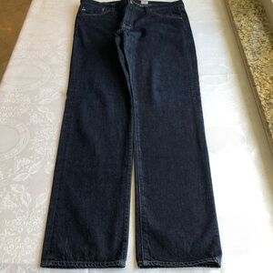 AG Adriano Goldschmied GRADUATE Tailored-Leg Dark Blue Jeans Men’s Size 36R